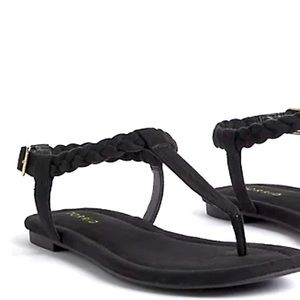 Torrid Braided T-Strap Sandal 13 WW